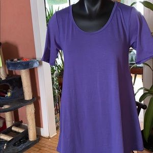 LuLarue purple long top knit XS